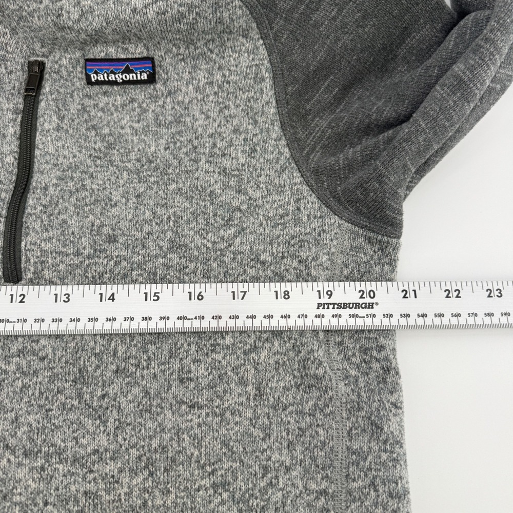 Patagonia Better Sweater 1/4 Zip Pullover Fleece Gray Mens Medium 25523 - Picture 6 of 8